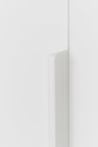 Furnipart - Edge Straight - greb i Aluminium NCS 0500 - Mat hvid CC3x160mm